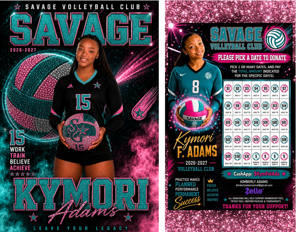 Full Season Package — Sports Edit + Fundraiser Gameboard